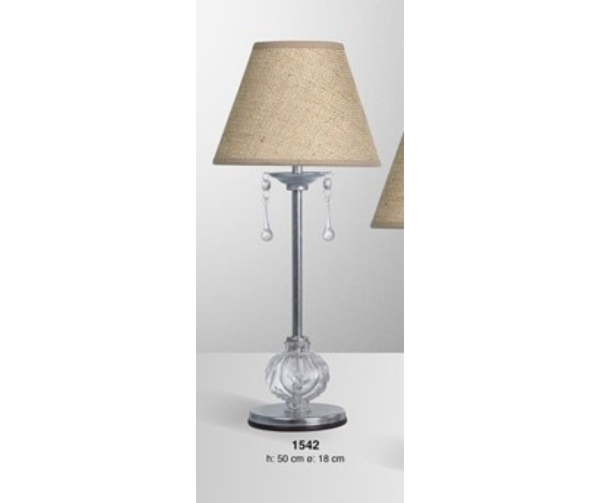 LAMPARA DE MESA 1 ESFERA ZINC LUX